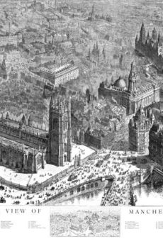 A Birds Eye View of Manchester - 1889
